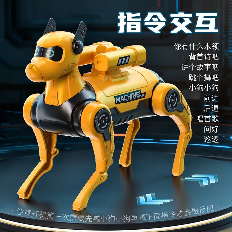 Perro robot interactivo para mascotas, dos colores