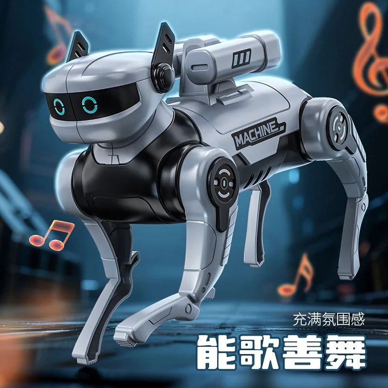 Perro robot interactivo para mascotas, dos colores