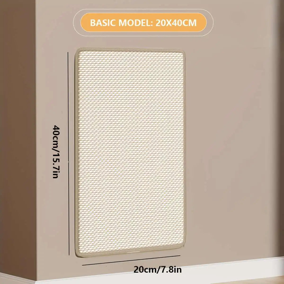 Rascador de cuerda de cáñamo duradera para gatos. Diseño seguro para sofás sin ensuciar, adhesivo invisible mágico, ejercicio multicapa